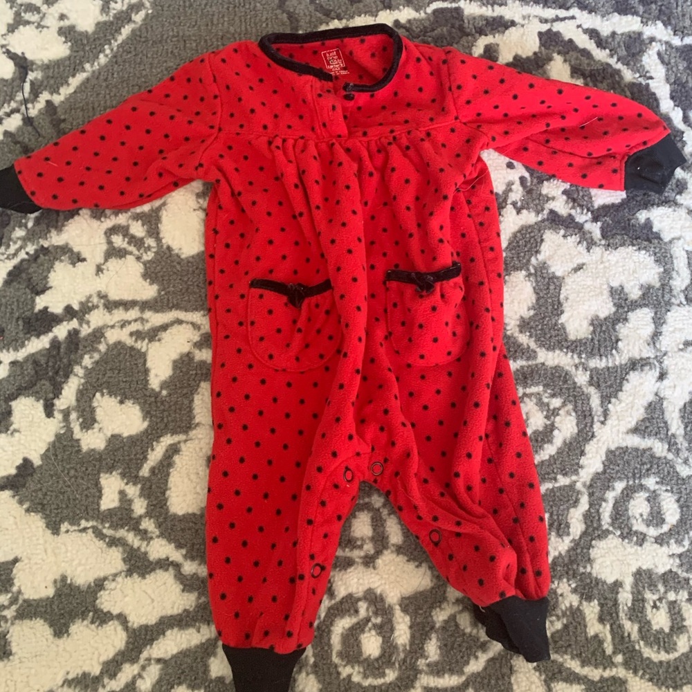 Infant girls fleece one piece